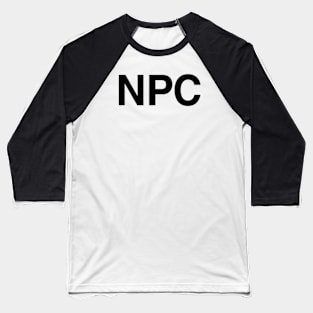 NPC (Black) Baseball T-Shirt